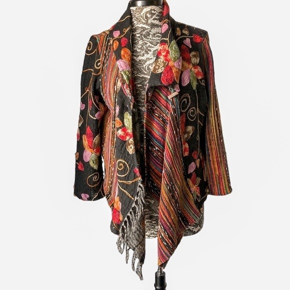 Tapestry Embroidered Floral Jacket Medium - Picture 1 of 11